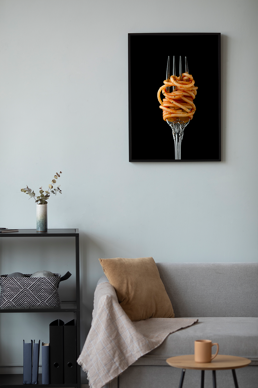 Golden Twirl - Wall Frame