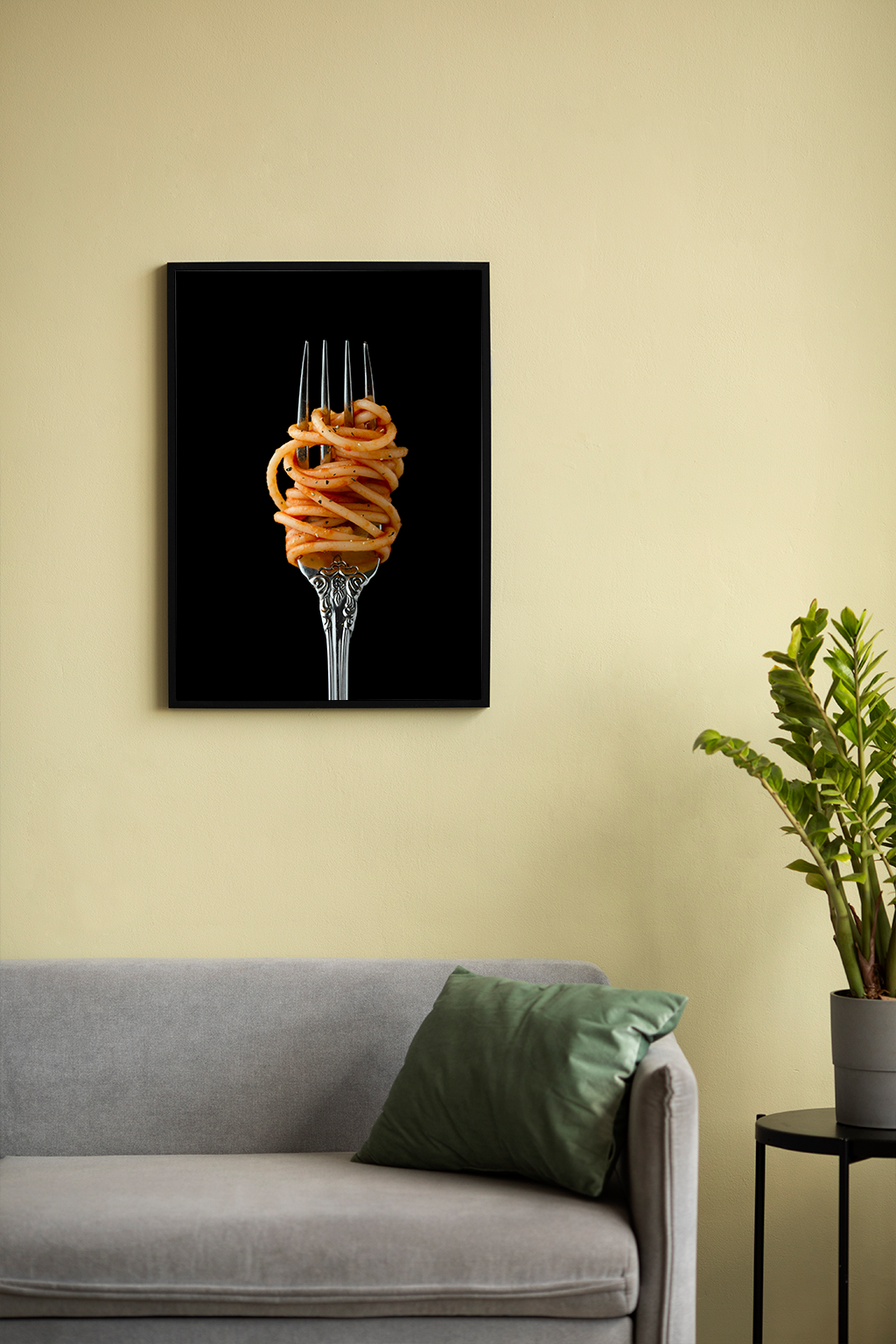 Golden Twirl - Wall Frame