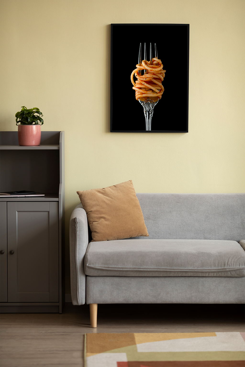 Golden Twirl - Wall Frame