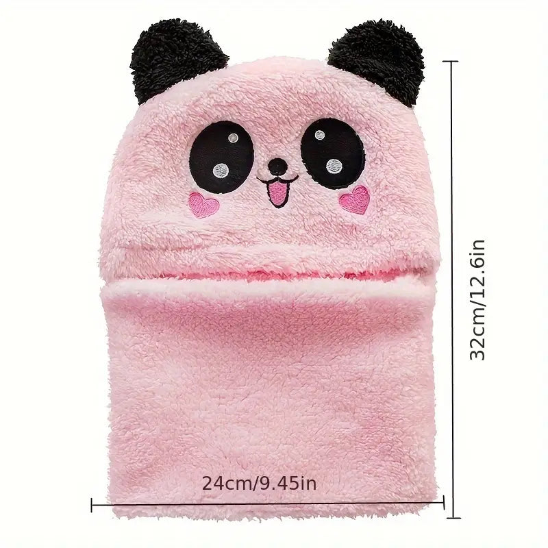 Cute Panda Kids Winter Cap – Ultra Soft Fleece Warm Hat for Boys & Girls