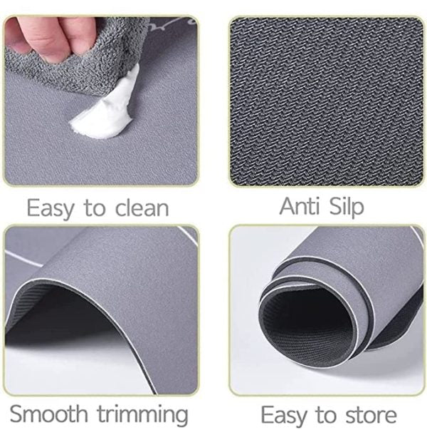 Non-Slip Absorbent Bathroom Mat (Random Color)