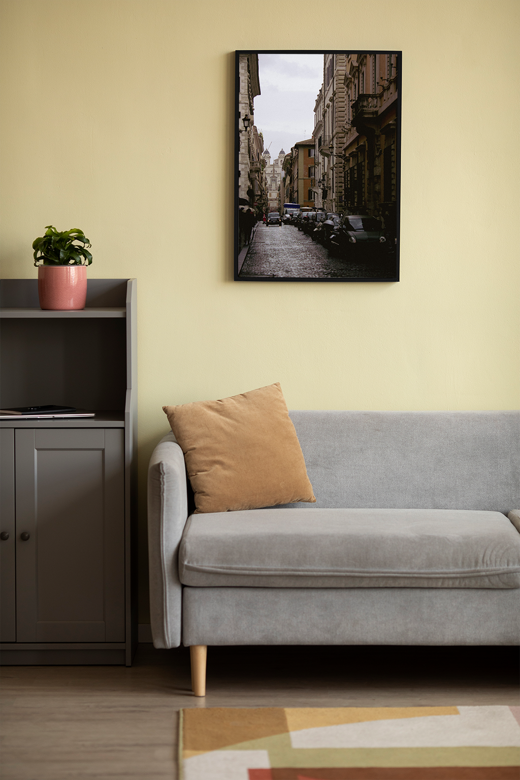 Rainy Streets of Rome - Wall Frame
