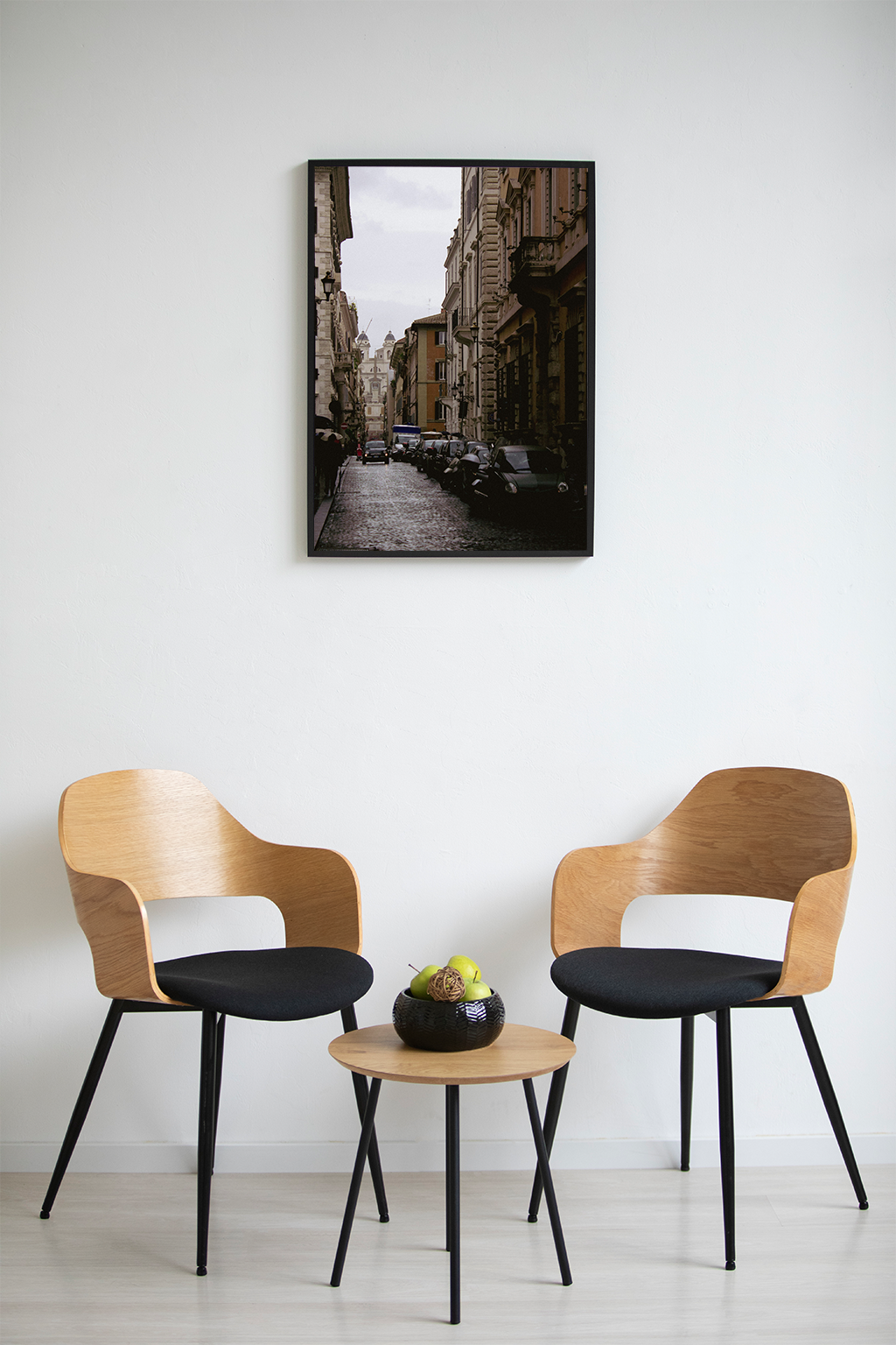 Rainy Streets of Rome - Wall Frame