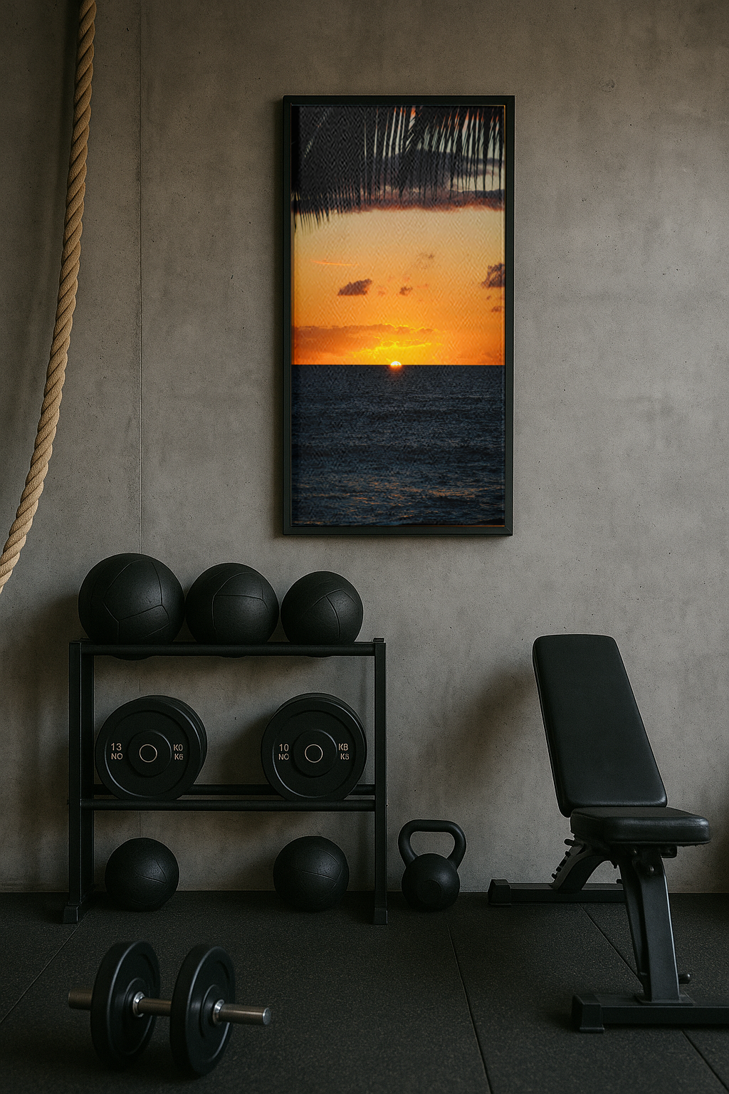 Tropical Sunset - Wall Frame