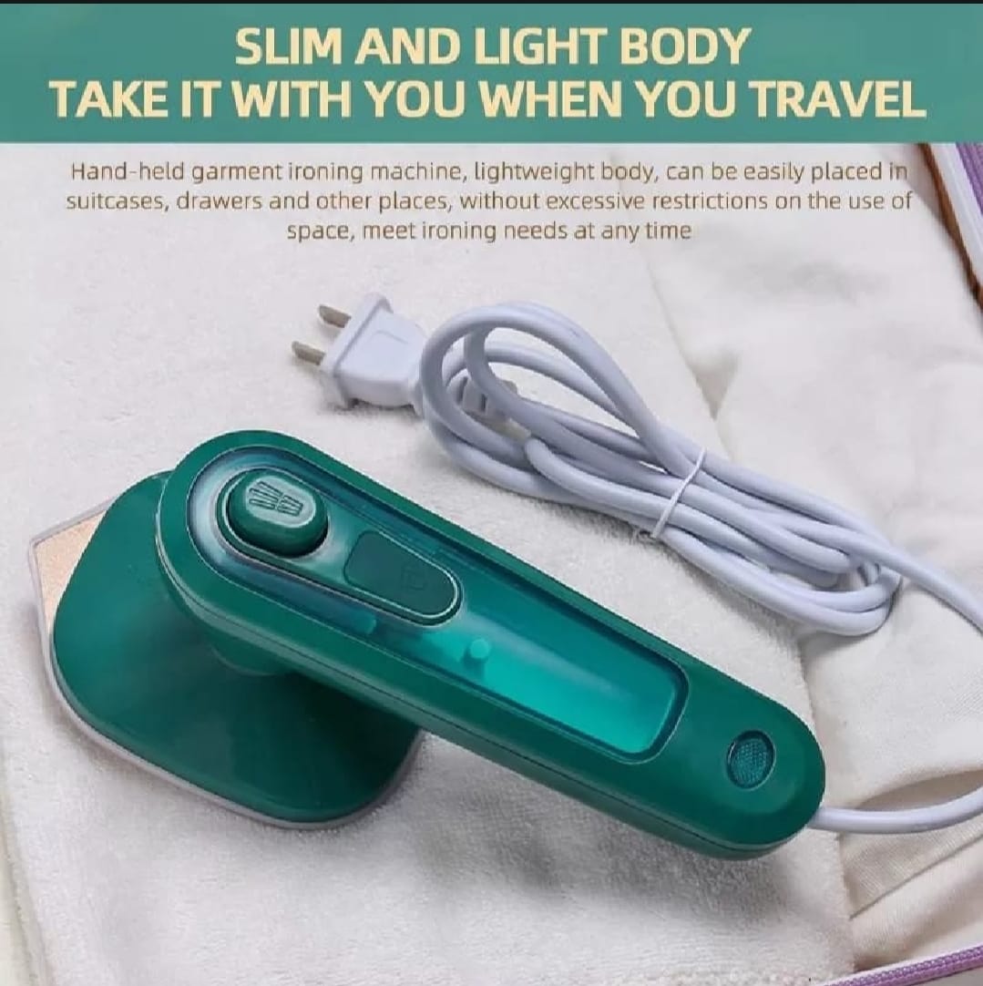 Portable Mini Electric Iron & Garment Steamer – Compact Travel Iron for Quick Wrinkle Removal