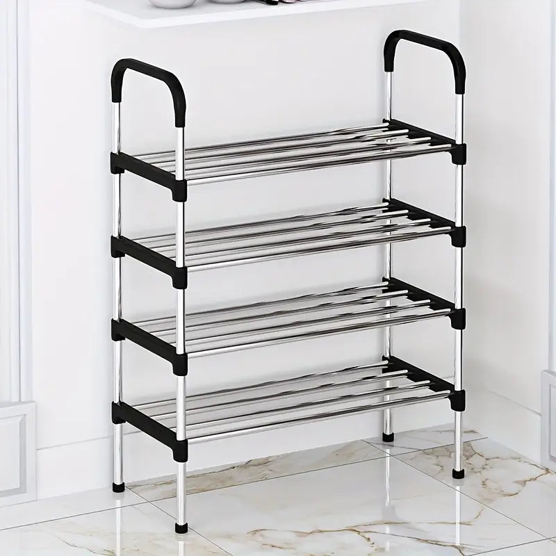 4-Layer Multipurpose Shoe Rack – Space-Saving Organizer for up to 12 Pairs | Durable & Easy Assembly