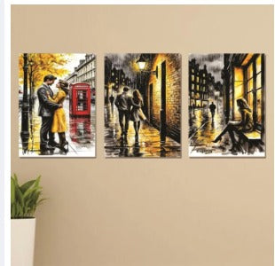 Set of 3 Wooden Wall Art Phototile Frames