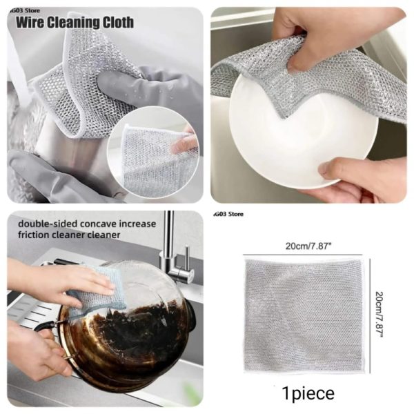 Dish Washing Wire Cleaning Cloth