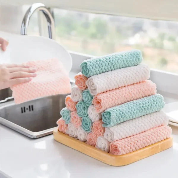 5-Pack Microfiber Kitchen Towels