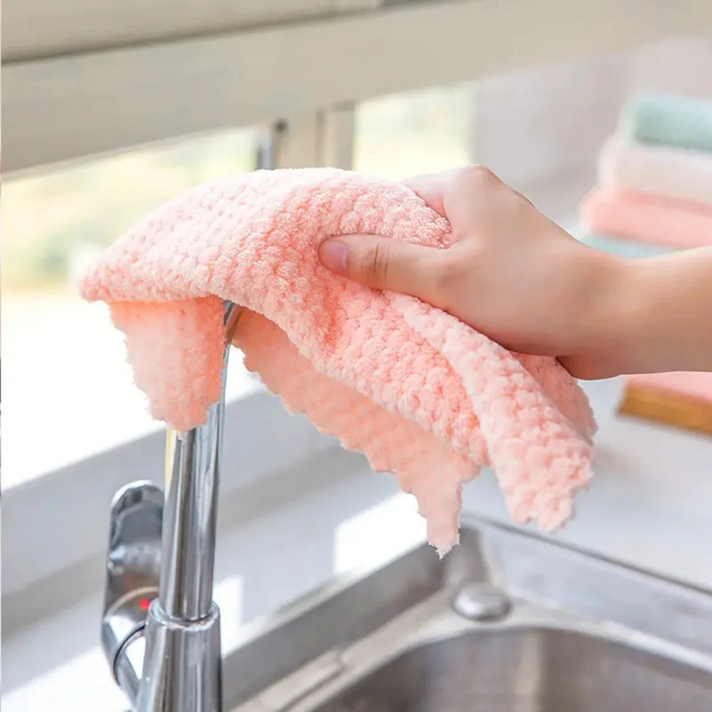 5-Pack Microfiber Kitchen Towels
