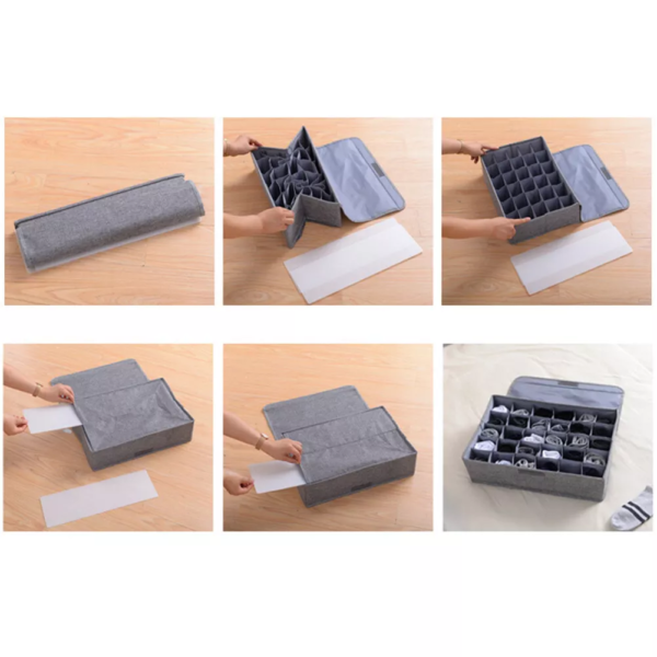 Socks & Underwear Organizer (24 Cells)