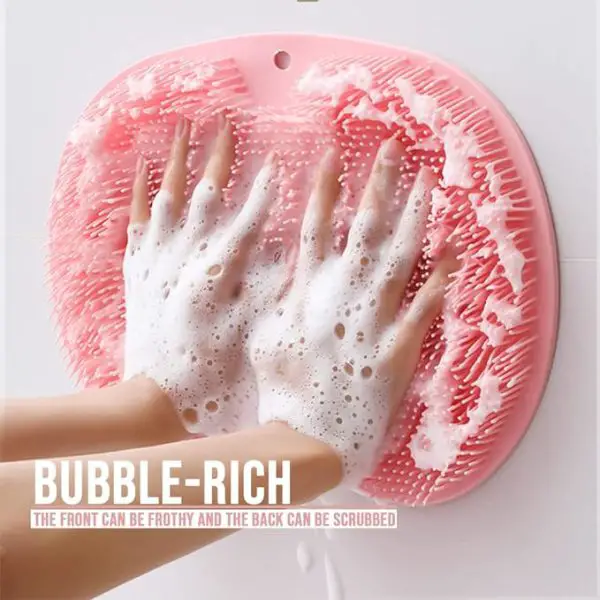 Shower Foot & Back Scrubber Mat (Random Colour)