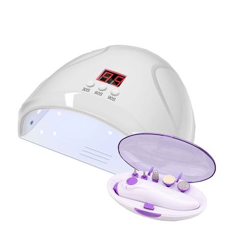 GlowNail 2-in-1 LED Dryer & Electric Manicure Kit