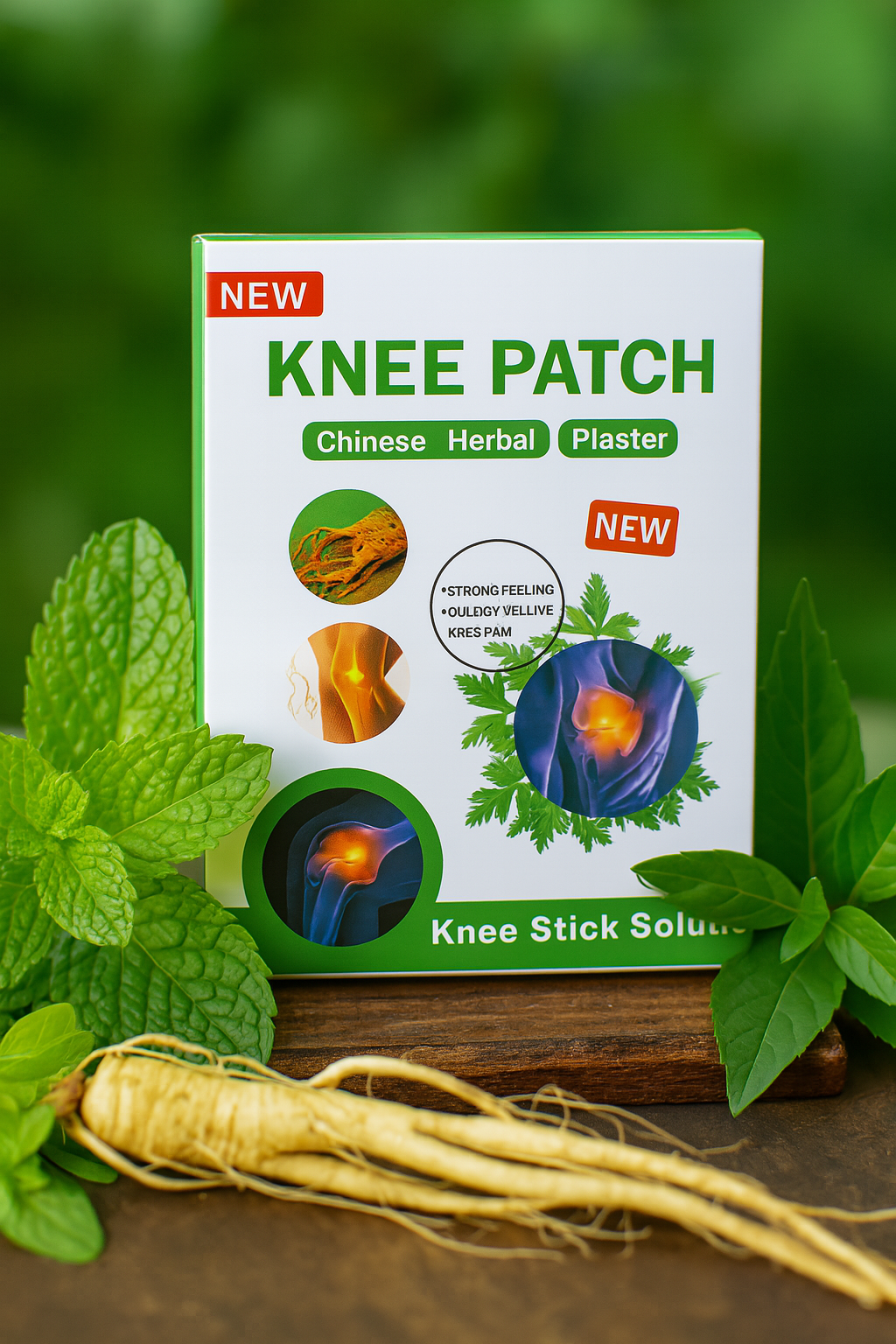 Herbal Knee Pain Relief Patch – 10pcs Natural Pain Relief Plaster for Joint & Muscle Pain