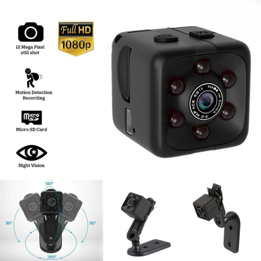 SQ6 Mini HD 1080p Camera with Night Vision & Motion Detection – Compact Security Cam