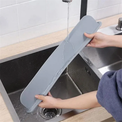 14-Inch Sink Splash Guard Silicone Faucet Water Protector