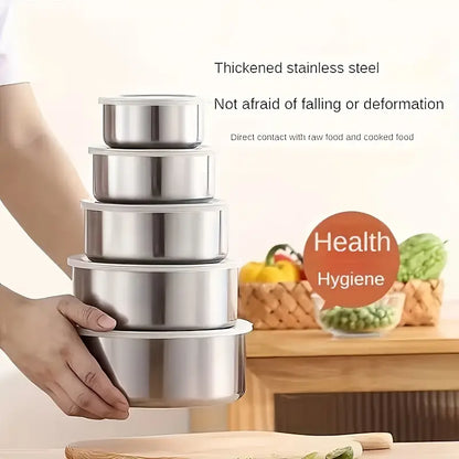 Stainless Steel Bowl Set of 5