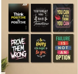 Set of 6 Wooden Wall Art Phototile Frames