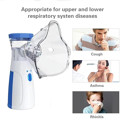 Portable Mesh Nebulizer Machine – Handheld Inhaler for Adults & Kids