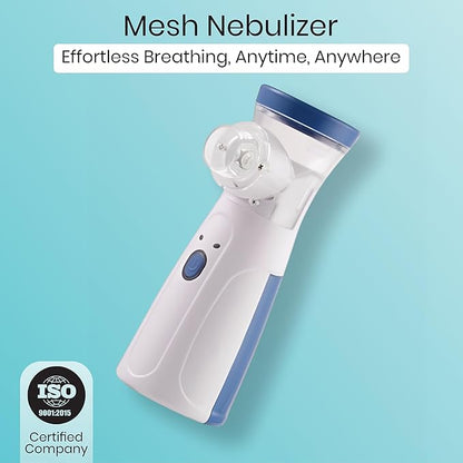 Portable Mesh Nebulizer Machine – Handheld Inhaler for Adults & Kids