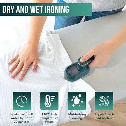 Portable Mini Electric Iron & Garment Steamer – Compact Travel Iron for Quick Wrinkle Removal