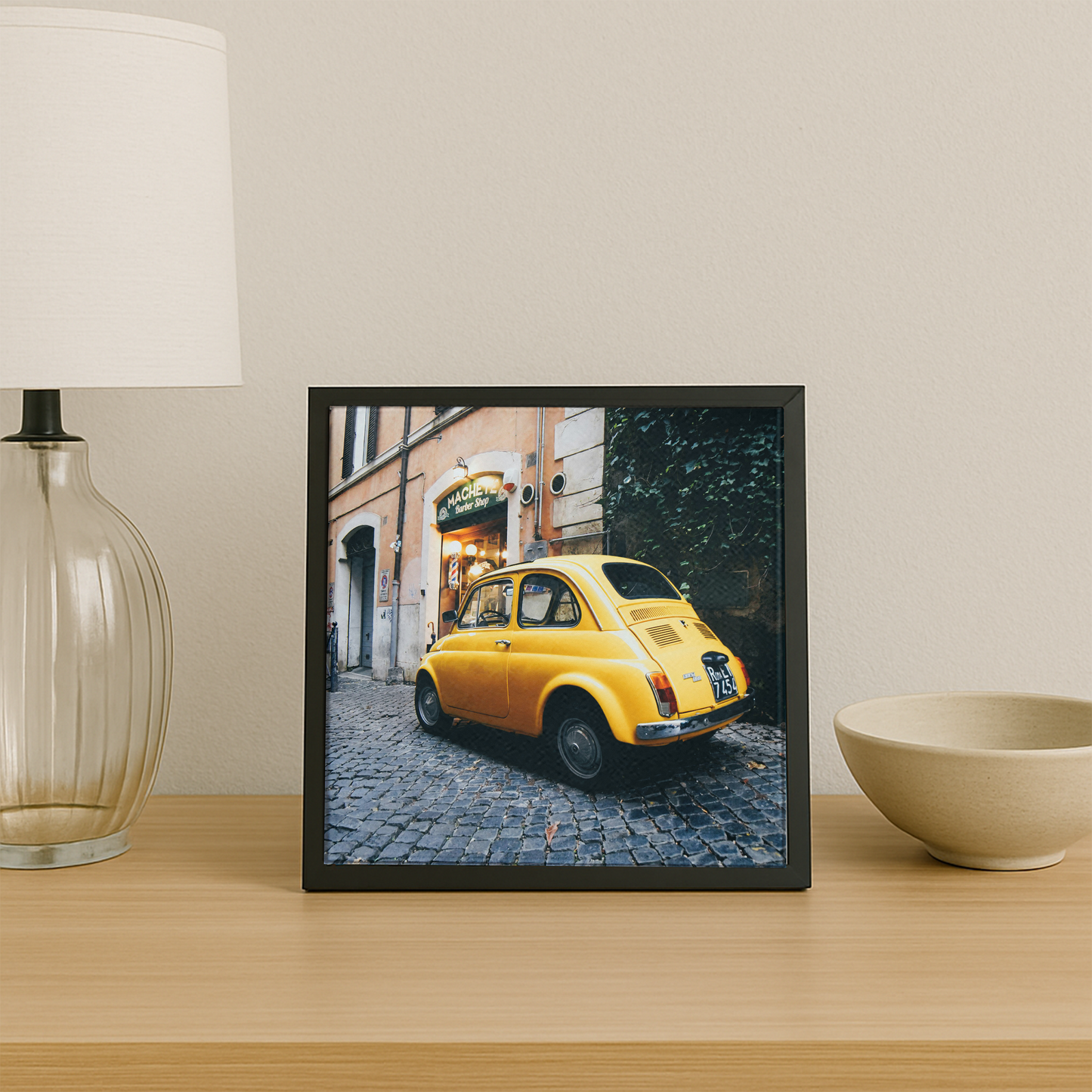 La Dolce Vita in Yellow - Wall Frame