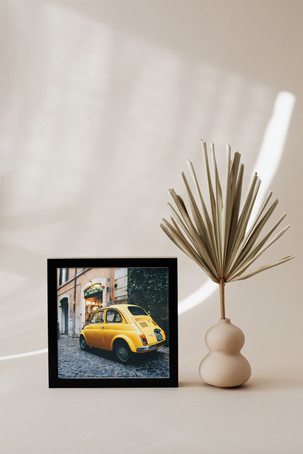 La Dolce Vita in Yellow - Wall Frame