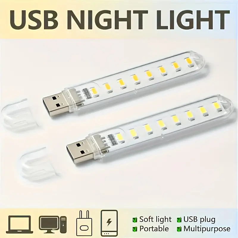 USB Powered LED Light | Portable Night Lamp for Study & Travel