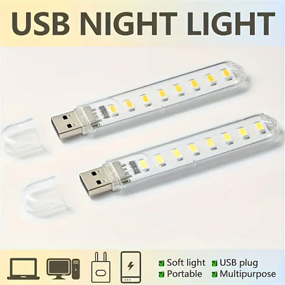 USB Powered LED Light | Portable Night Lamp for Study & Travel