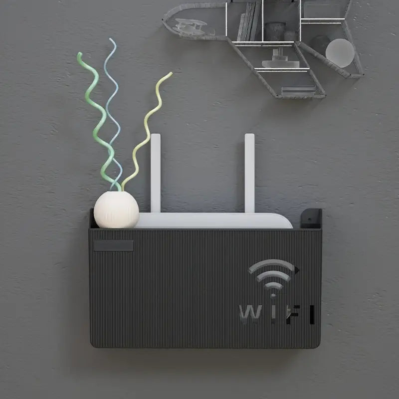 WiFi Router Holder & Cables Organizer