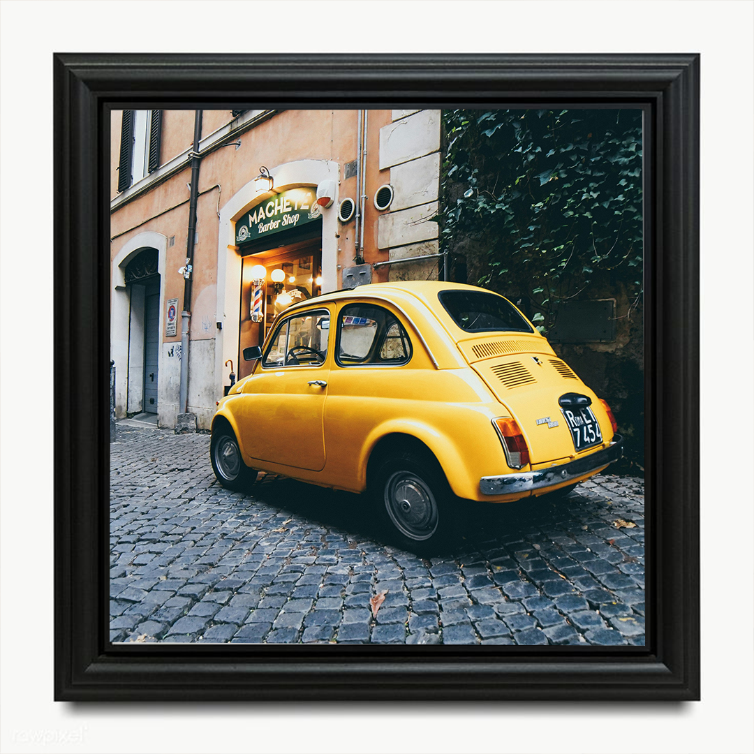 La Dolce Vita in Yellow - Wall Frame
