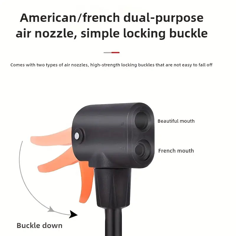 Heavy-Duty Foot Air Pump – Dual Cylinder Tire Inflator (With/Without Pressure Gauge)