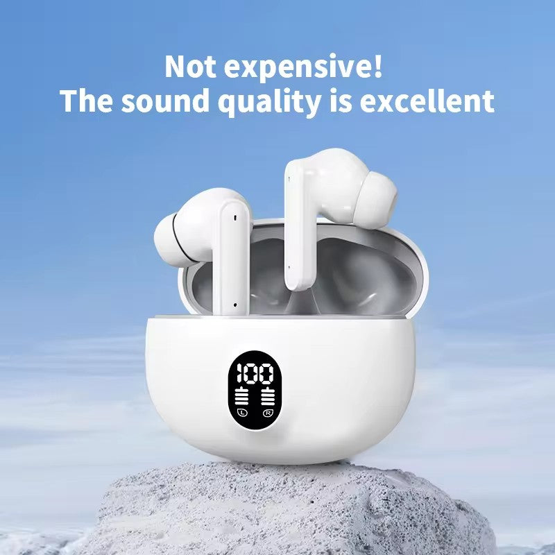 Professional Display Wireless Earbuds Stereo 895B – Bluetooth 5.3 In-Ear Headphones with LED Display & Type-C Fast Charging