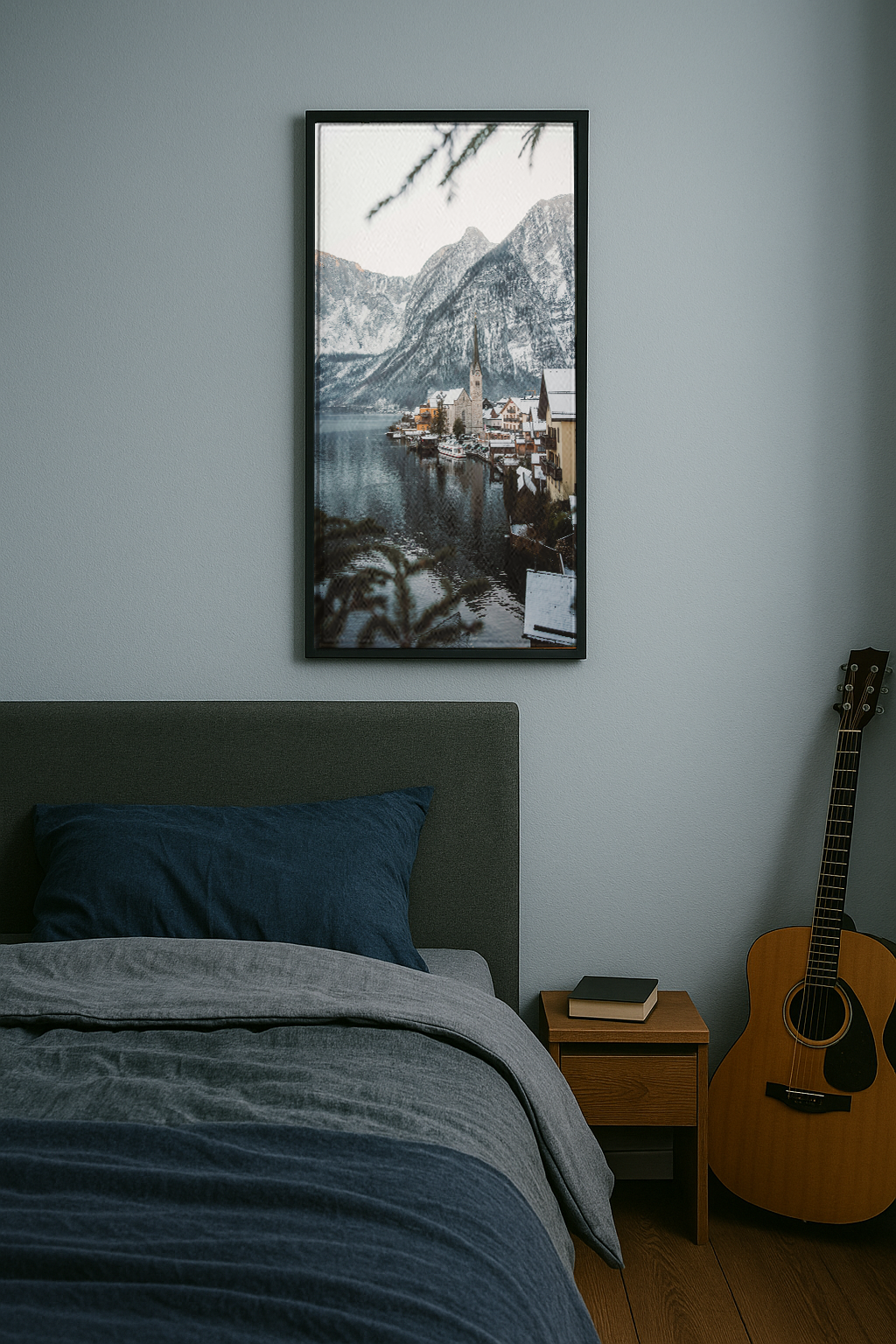 Idyllic Alpine Waterscape - Wall Frame
