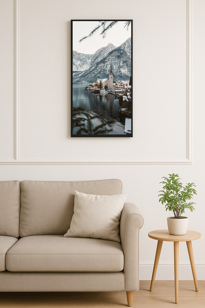 Idyllic Alpine Waterscape - Wall Frame