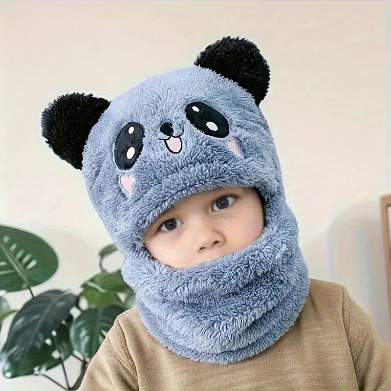 Cute Panda Kids Winter Cap – Ultra Soft Fleece Warm Hat for Boys & Girls