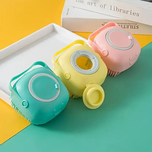 2-in-1 Soap Filling Bath Brush (Random Color)