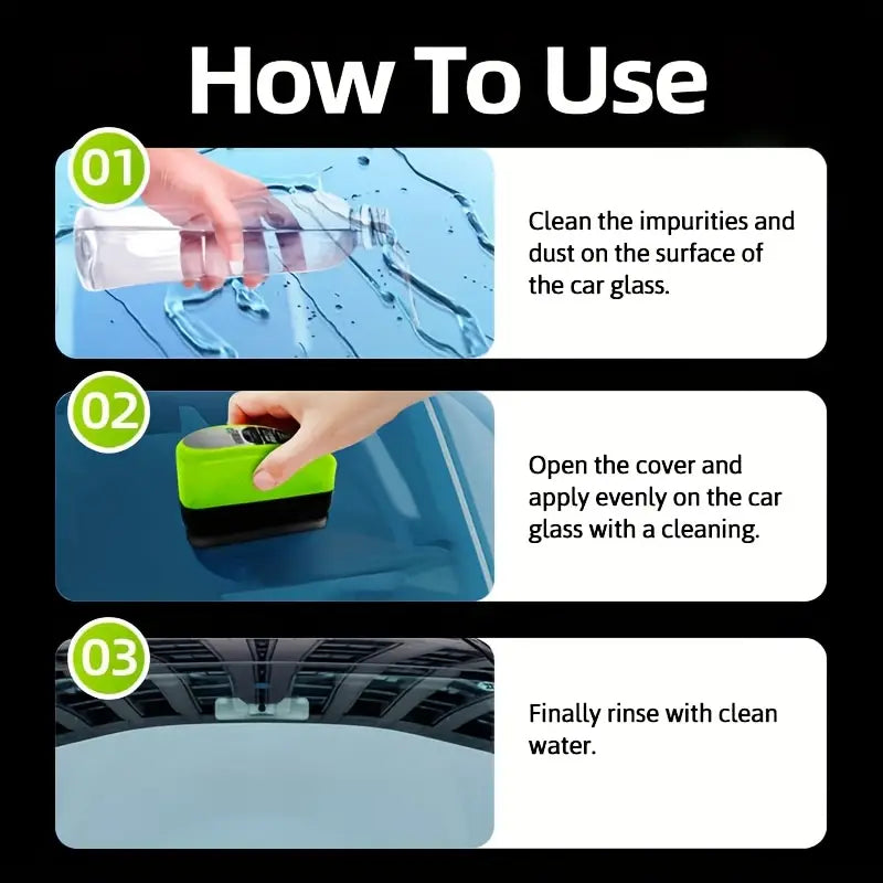 Oil Film Brush 2.0 – Windshield Glass Cleaning Board for Car