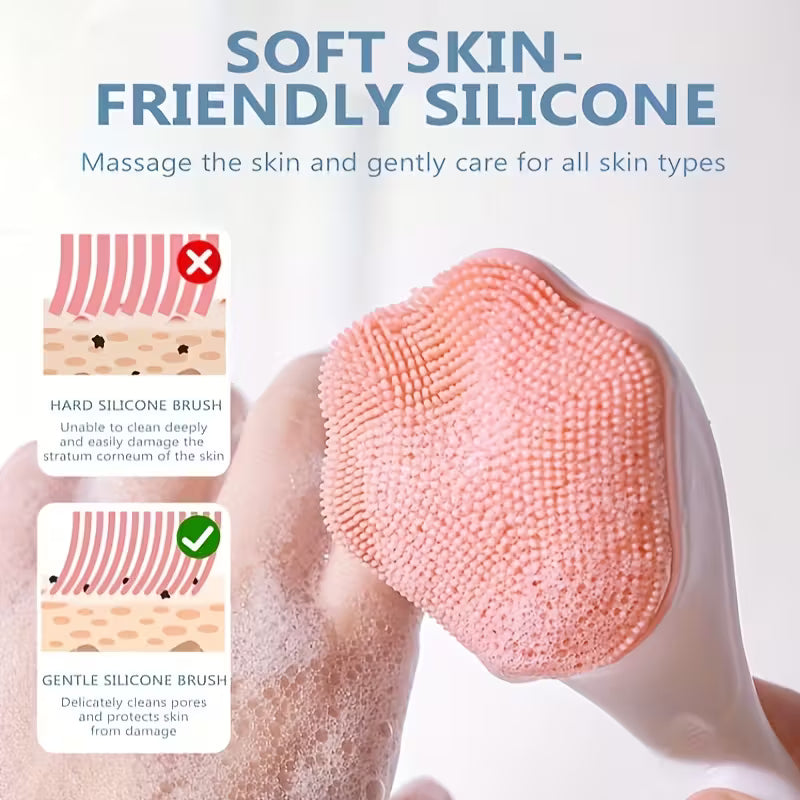 Silicone Cat Claw Face Scrubber – Gentle Exfoliating & Deep Cleansing Brush