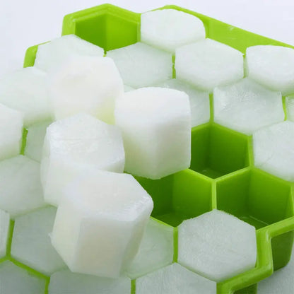 Silicone Ice Cube Tray with Lid (37 Grids)