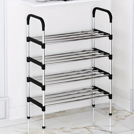 4-Layer Multipurpose Shoe Rack – Space-Saving Organizer for up to 12 Pairs | Durable & Easy Assembly