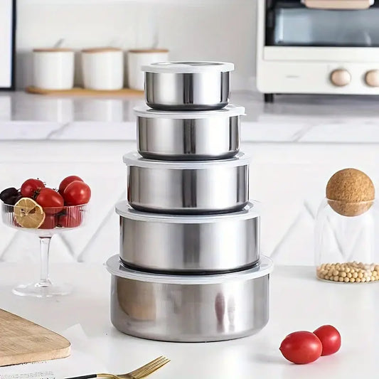 Stainless Steel Bowl Set of 5
