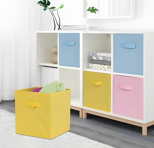 Cube Shaped Storage Box (Random Colour) - 2 Pcs