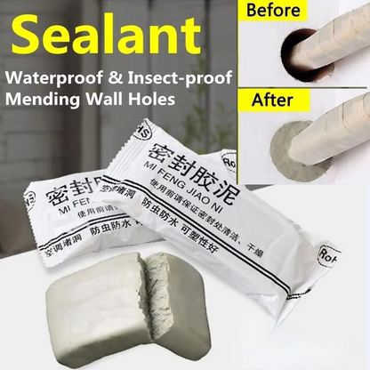 Multi-Purpose Sealant Putty - Waterproof, Insect-Proof Wall Hole Repair