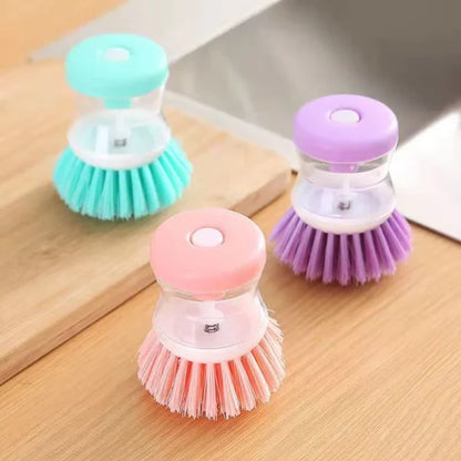 Soap Dispensing Kitchen Brush (Random Colour)