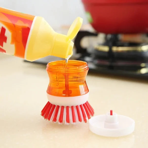 Soap Dispensing Kitchen Brush (Random Colour)