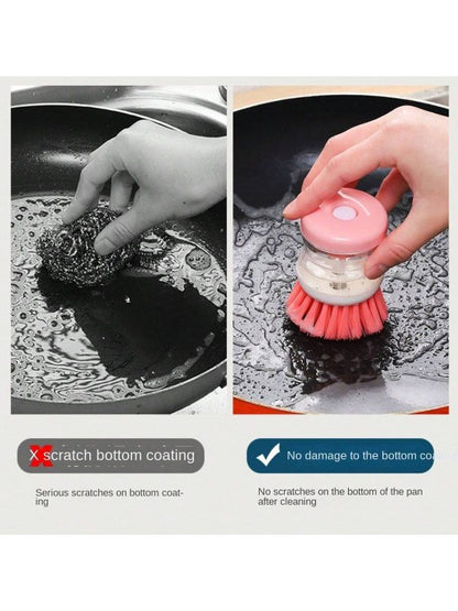 Soap Dispensing Kitchen Brush (Random Colour)