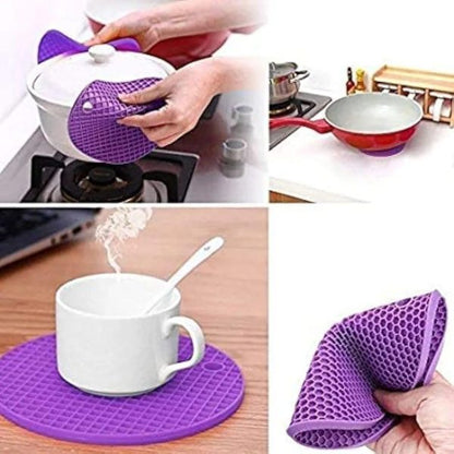 Multifunction Heat Resistant Silicone Matt (Random Colour)