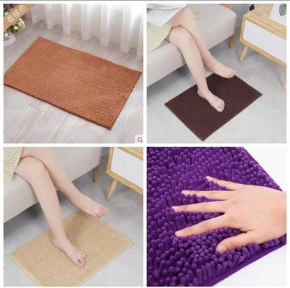 Water Absorbant Microfiber Door Matts (Random Colour)