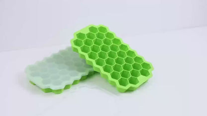Silicone Ice Cube Tray with Lid (37 Grids)